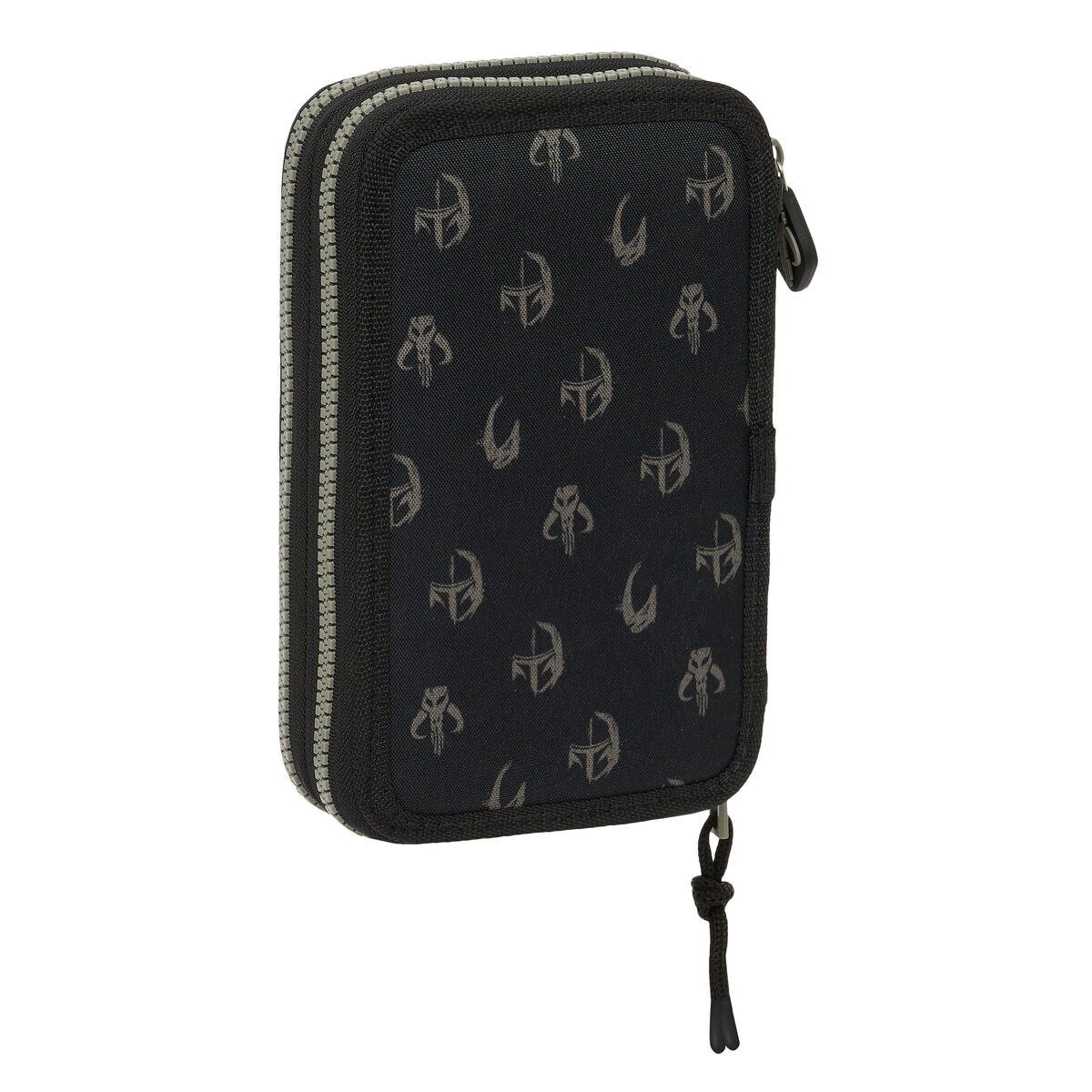 Dubbelt pennfodral The Mandalorian This is the way Svart 12.5 x 19.5 x 4 cm (28 Delar) - 2