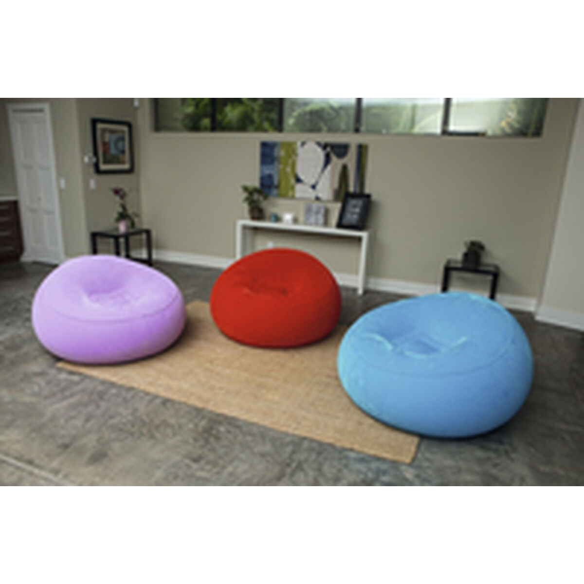 Bestway Jättestor Uppblåsbar Sittplats Fashion Färg Sorterad 112x112x66 cm Inre 75052 - 3