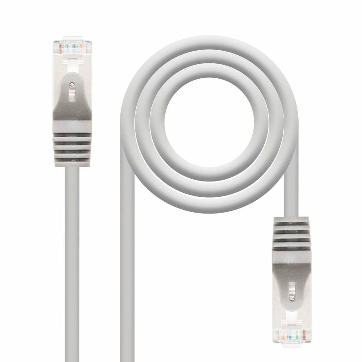 Nätkabel UTP Styv Kategori 6 NANOCABLE 10.20.0805 Grå 5 m