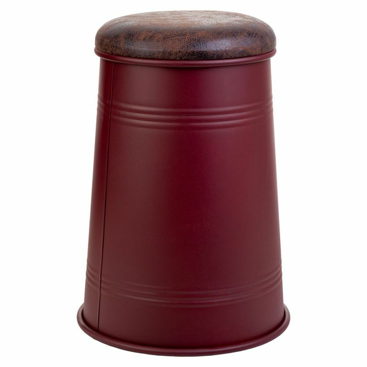 Sittpall Alexandra House Living Röd Polyuretan Metall spånskiva 47 x 27 x 33 cm - 4