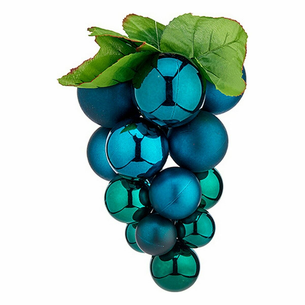 Julgranskula Vindruvor Liten Blå Plast 14 x 14 x 25 cm (18 antal) - 4