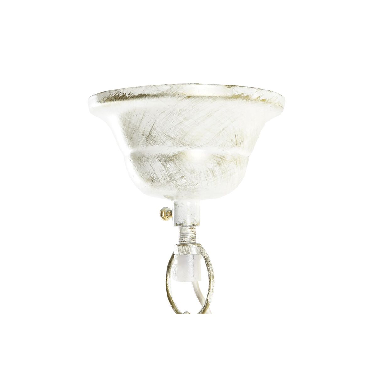 Taklampa DKD Home Decor 38 x 28 x 24 cm Gyllene Vit Järn 50 W - 3