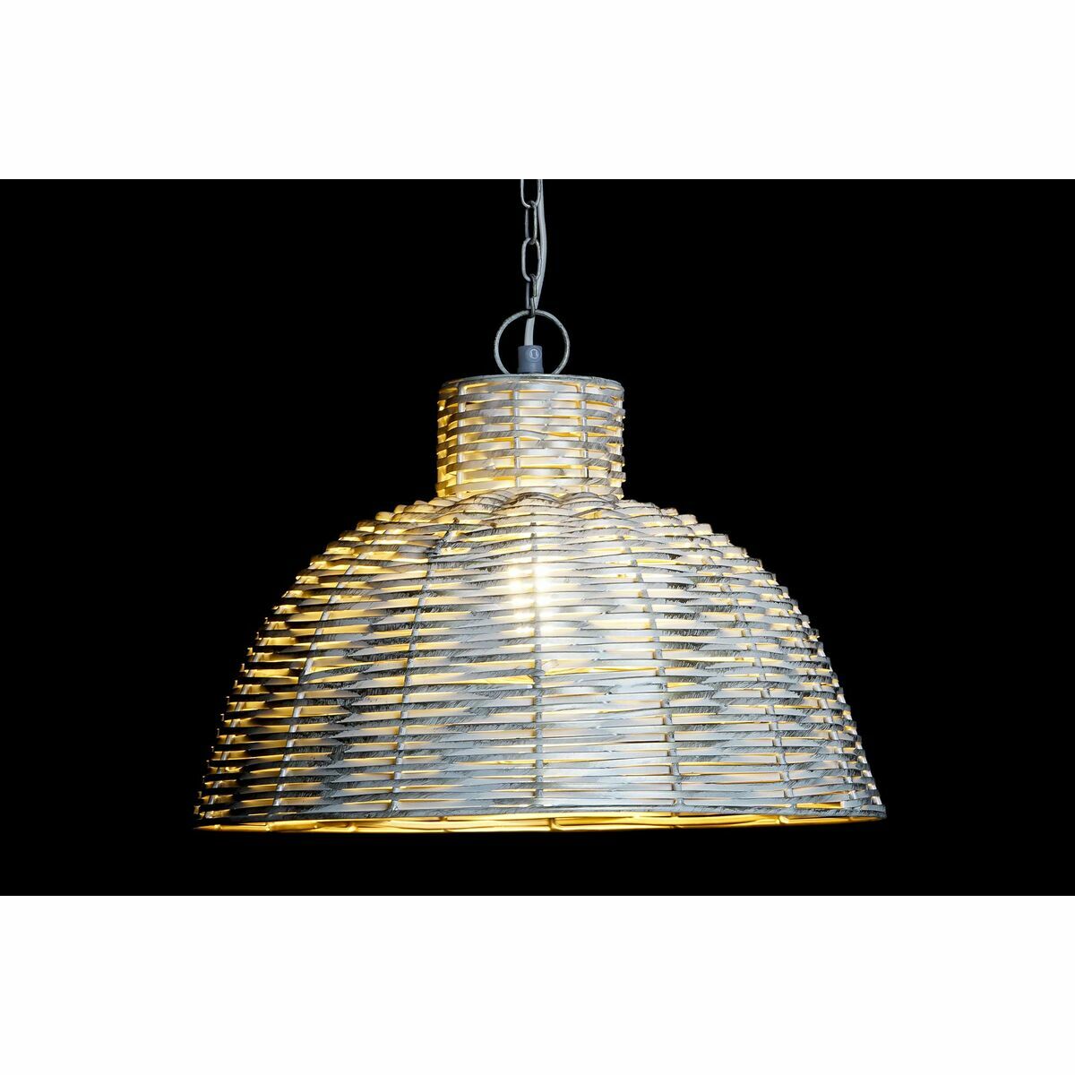 Taklampa DKD Home Decor 38 x 28 x 24 cm Gyllene Vit Järn 50 W - 2