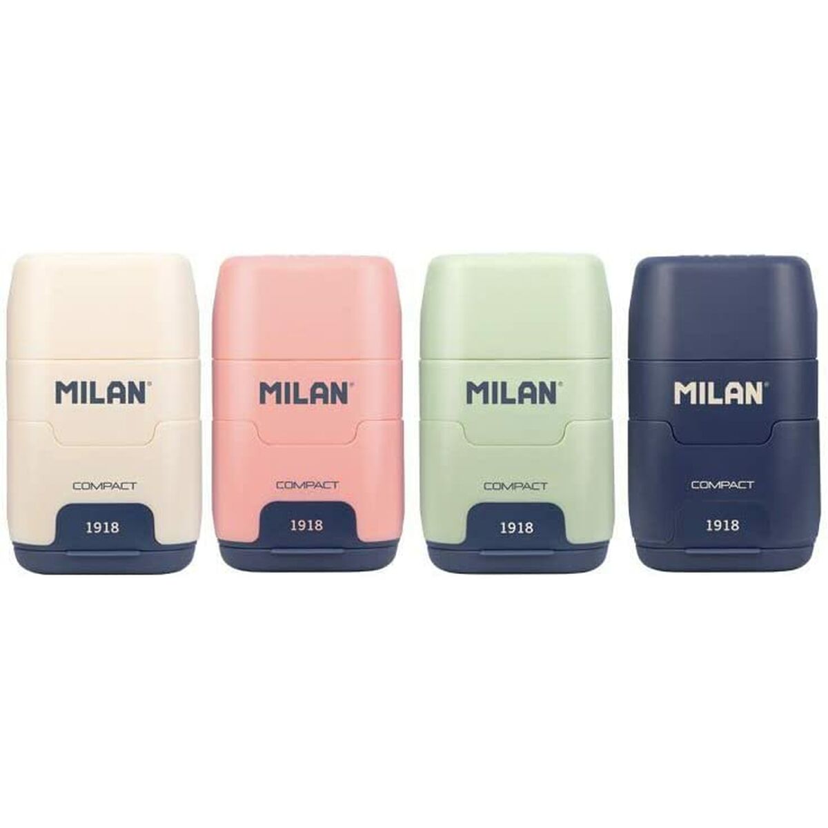 Set med suddgummi och pennvässare Milan 1918 Multicolour