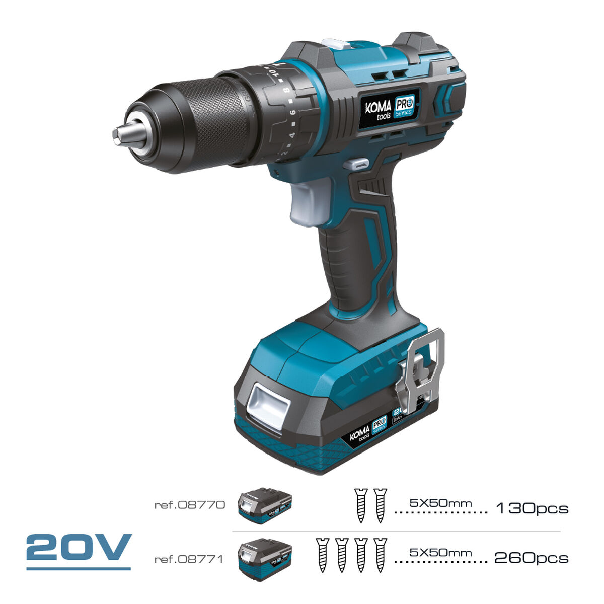 Borr- och tillbehörssats Koma Tools - 2
