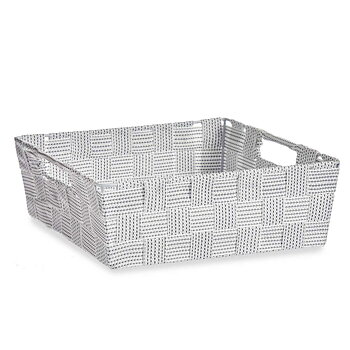 Multifunktionell korg Kipit A3-693109 Vit Tyg 3 L 23 x 8 x 27 cm 27 x 8 x 23 cm (48 antal)