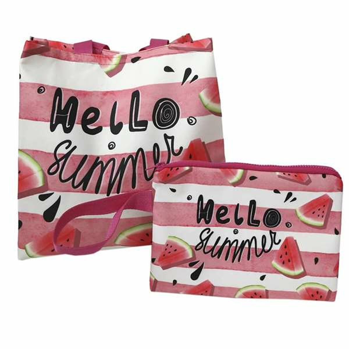 Strandväska Secaneta 48 x 33 x 14 cm Vattenmelon - 3