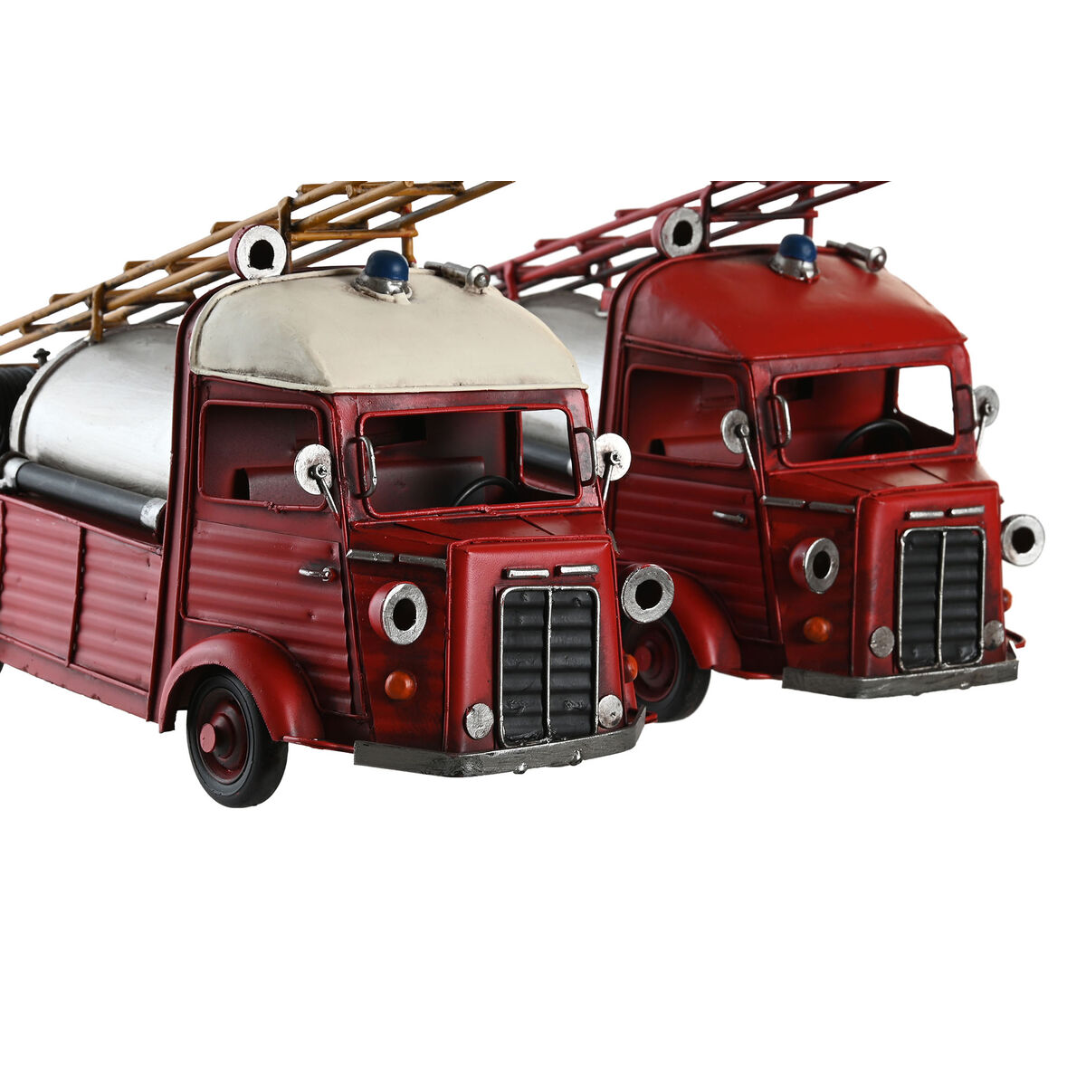 Prydnadsfigur DKD Home Decor Röd Silvrig Vintage 33 x 14 x 19 cm (2 antal) - 3