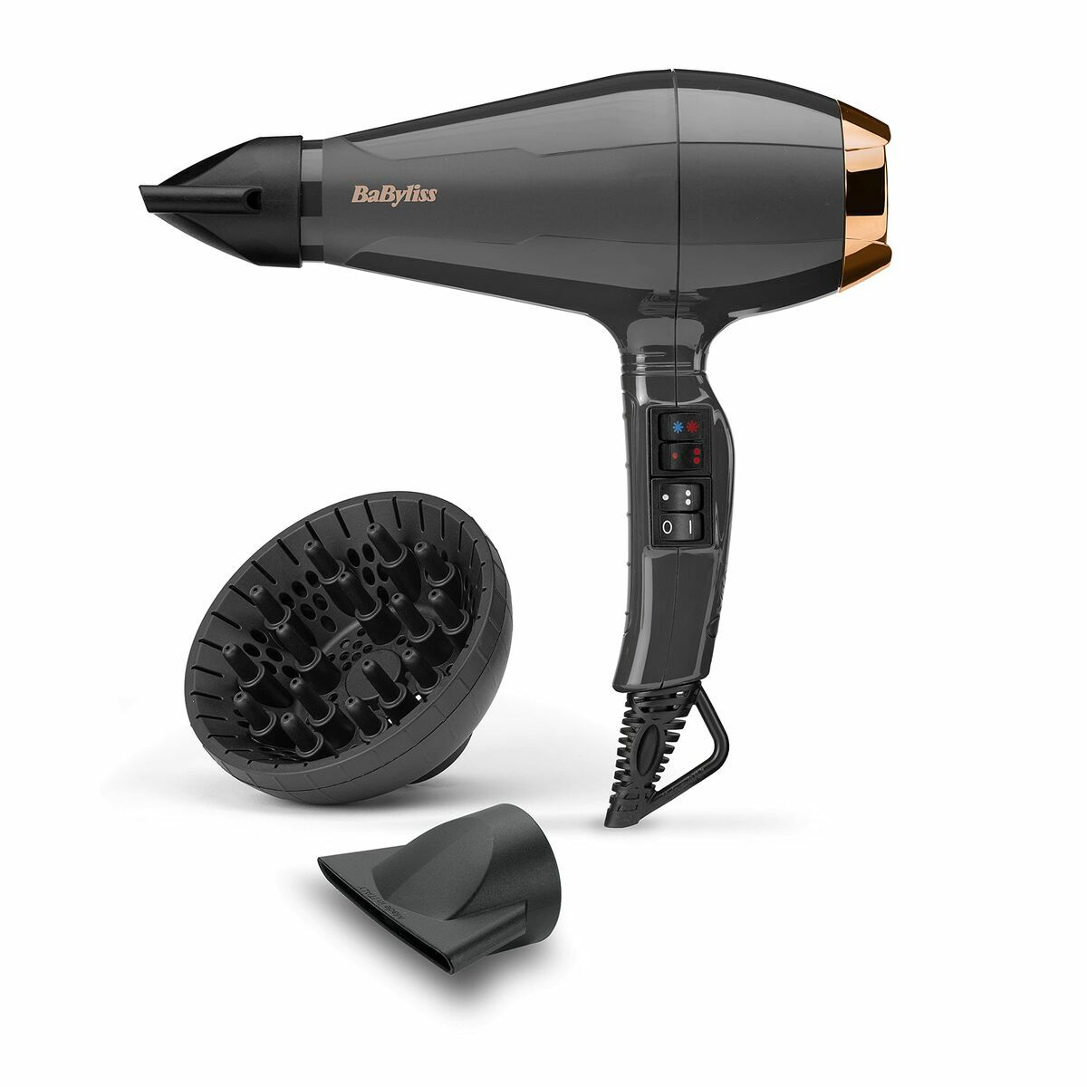 Hårtork Babyliss 6719DE Svart Grå 2200 W