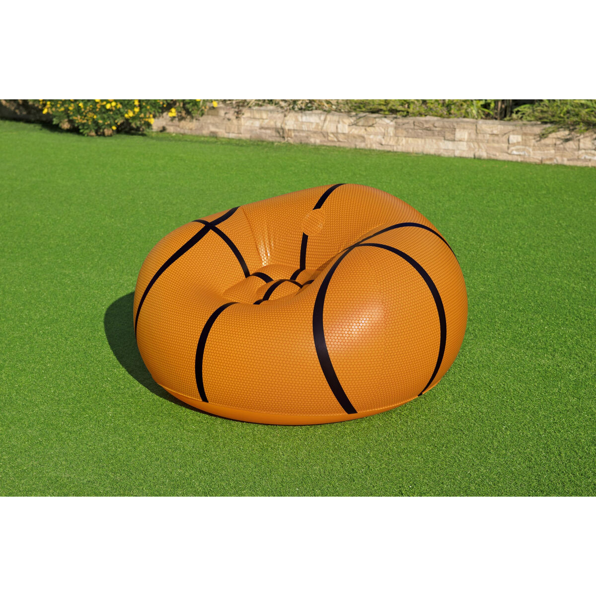Bestway Stor uppblåsbar stol Basketboll 114x112x66 cm +6 år Inomhus och Trädgård 75103 - 15