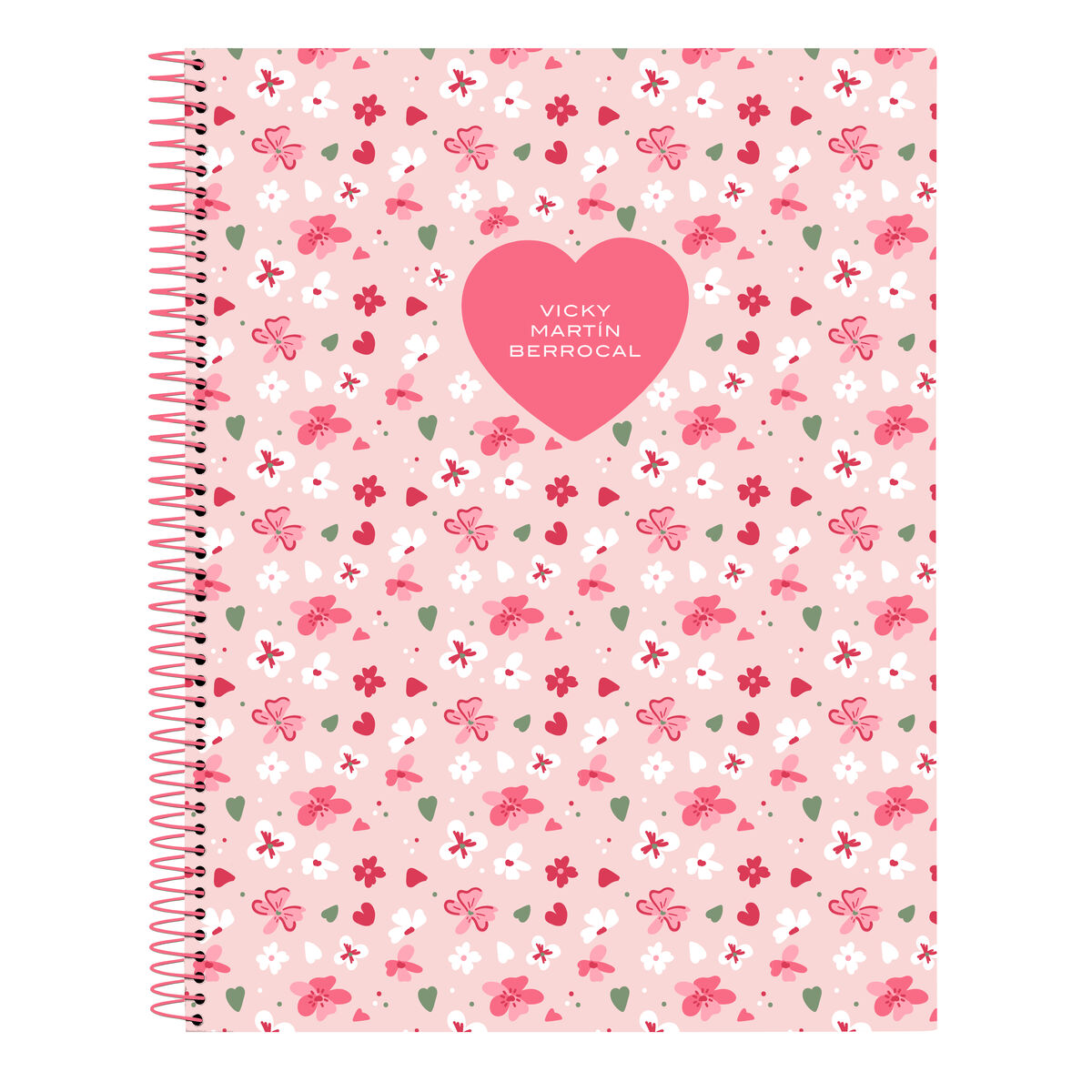 Anteckningsbok Vicky Martín Berrocal In bloom Rosa A4 120 Blad