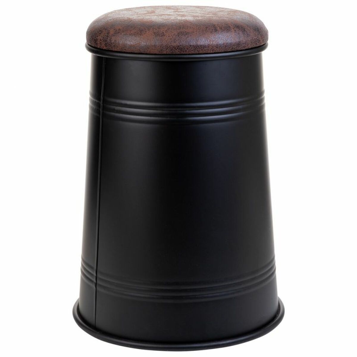 Sittpall Alexandra House Living Svart Polyuretan Metall spånskiva 27 x 27 x 47 cm - 4