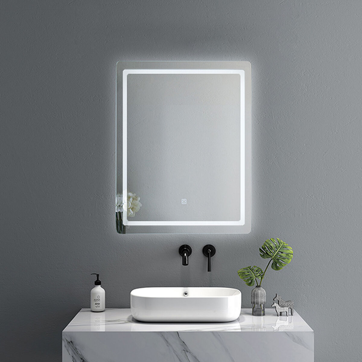 Väggspegel Home ESPRIT Glas 60 x 0,5 x 80 cm - 2