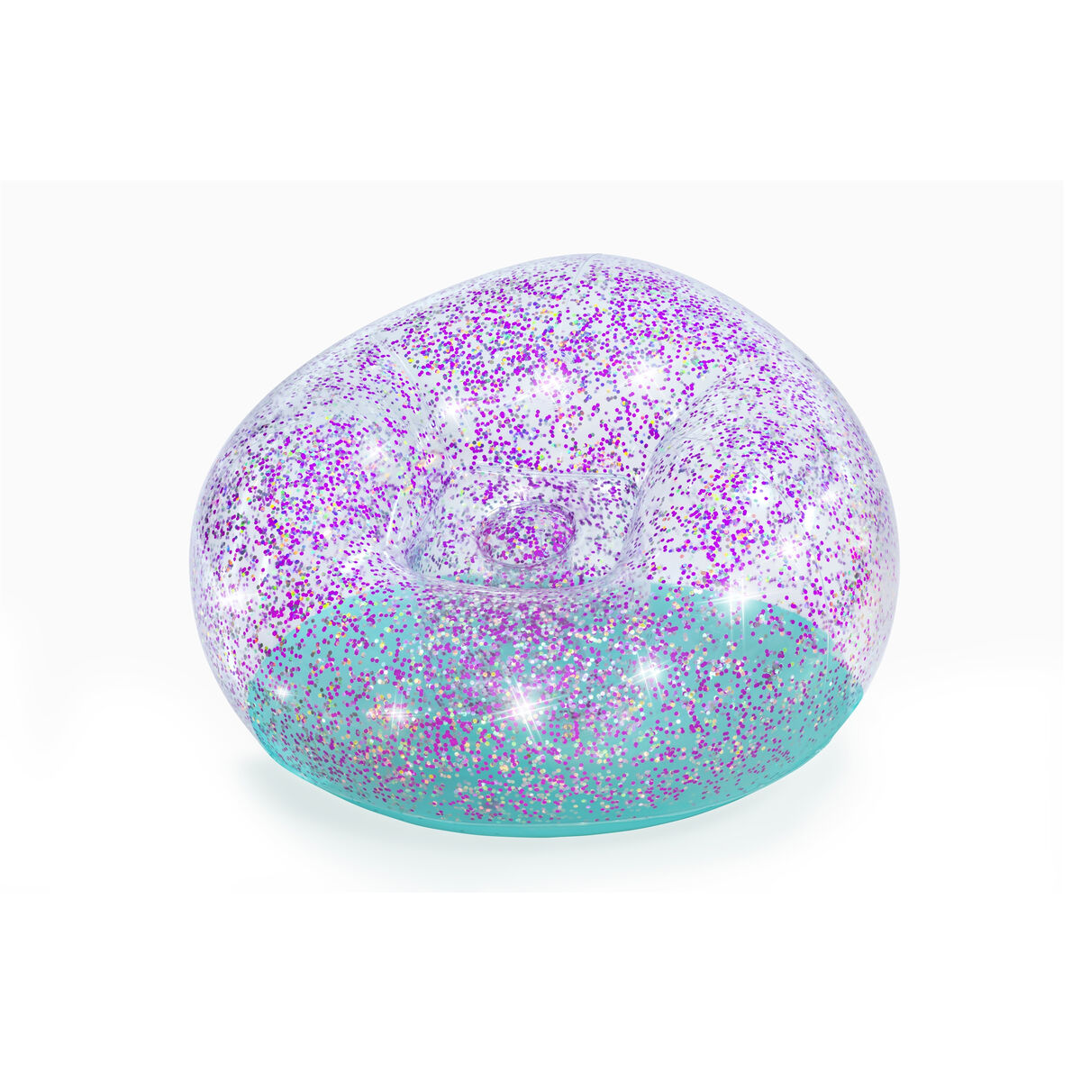 Bestway Jättestor Glitteruppblåsbar Stol 114x112x66 cm +6 År Inomhus och Trädgård 75115 - 11