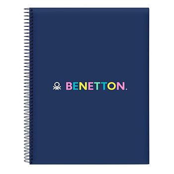 Anteckningsbok Benetton Cool Marinblå A4 120 Blad