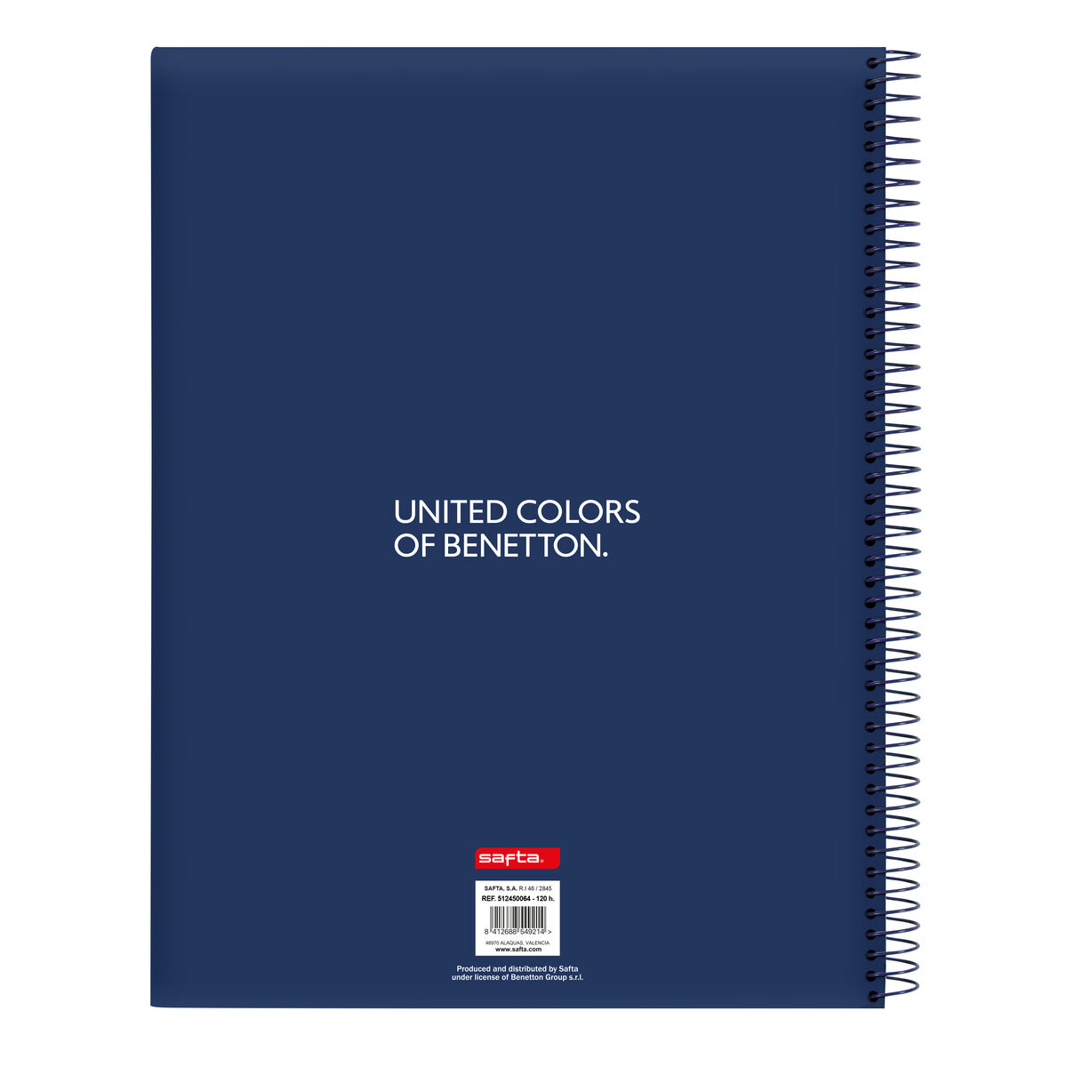 Anteckningsbok Benetton Cool Marinblå A4 120 Blad - 2