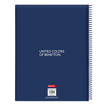 Anteckningsbok Benetton Cool Marinblå A4 120 Blad