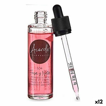 Vattenlöslig essens Acorde Jordgubbe Tjock Vaniljsås 50 ml (12 antal)