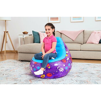 Bestway Uppblåsbar stol med LED-ljus Espacial 72x72x64 cm +3 År Inomhus och Trädgård 75122