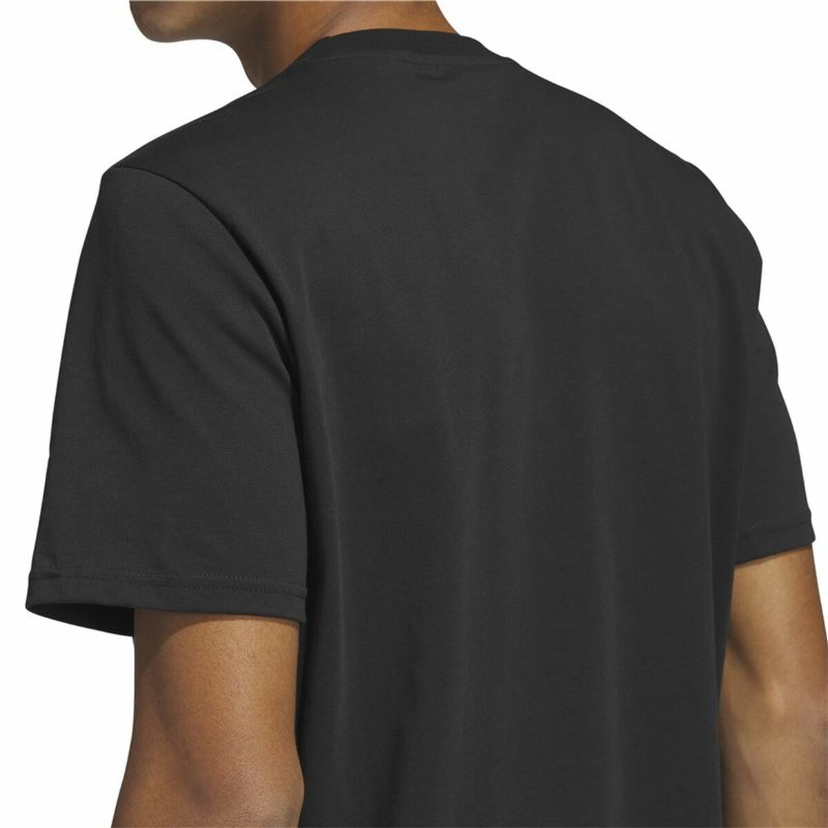 T-shirt med kortärm Herr Adidas Logo Svart (L) - 6