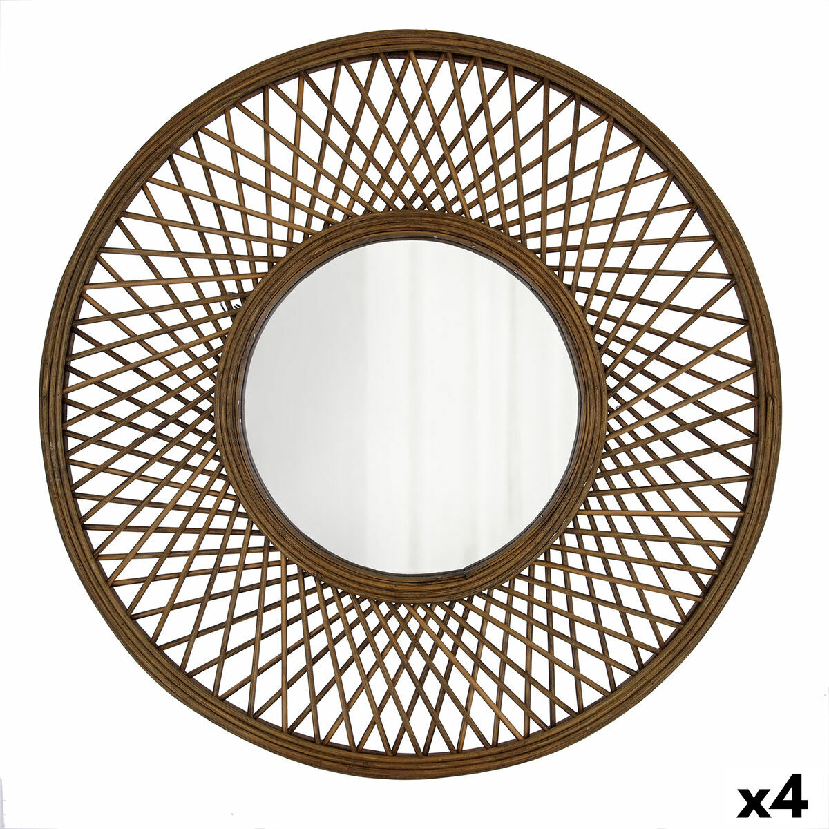 Väggspegel Vinthera Moa Rattan Naturell 59 cm (4 antal)