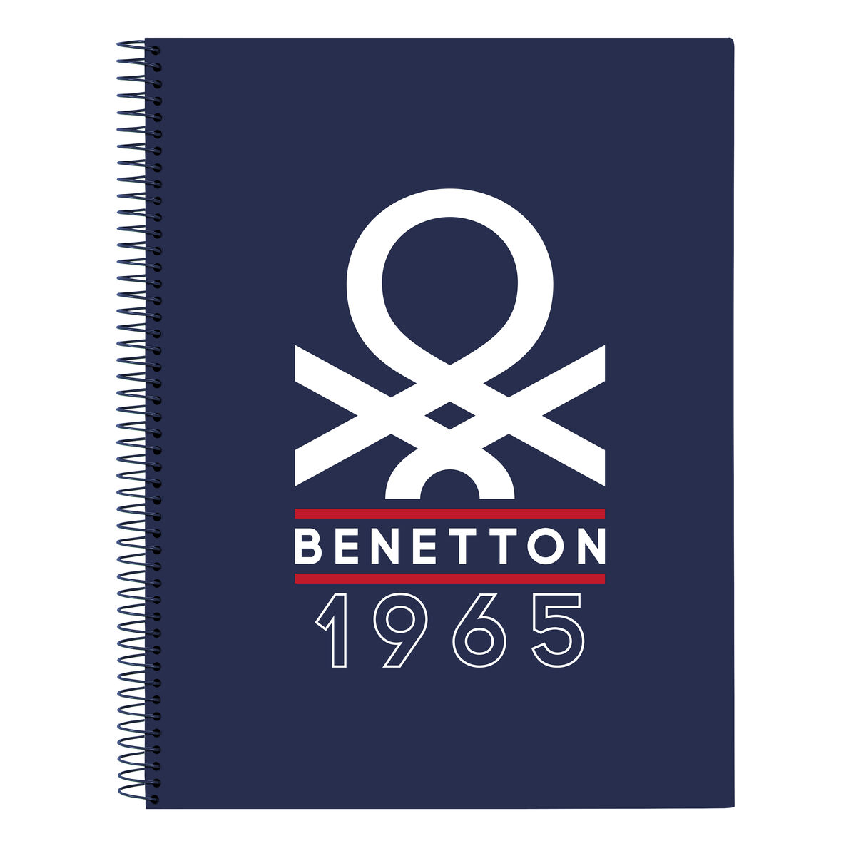 Anteckningsbok Benetton Varsity Grå Marinblå A4 120 Blad