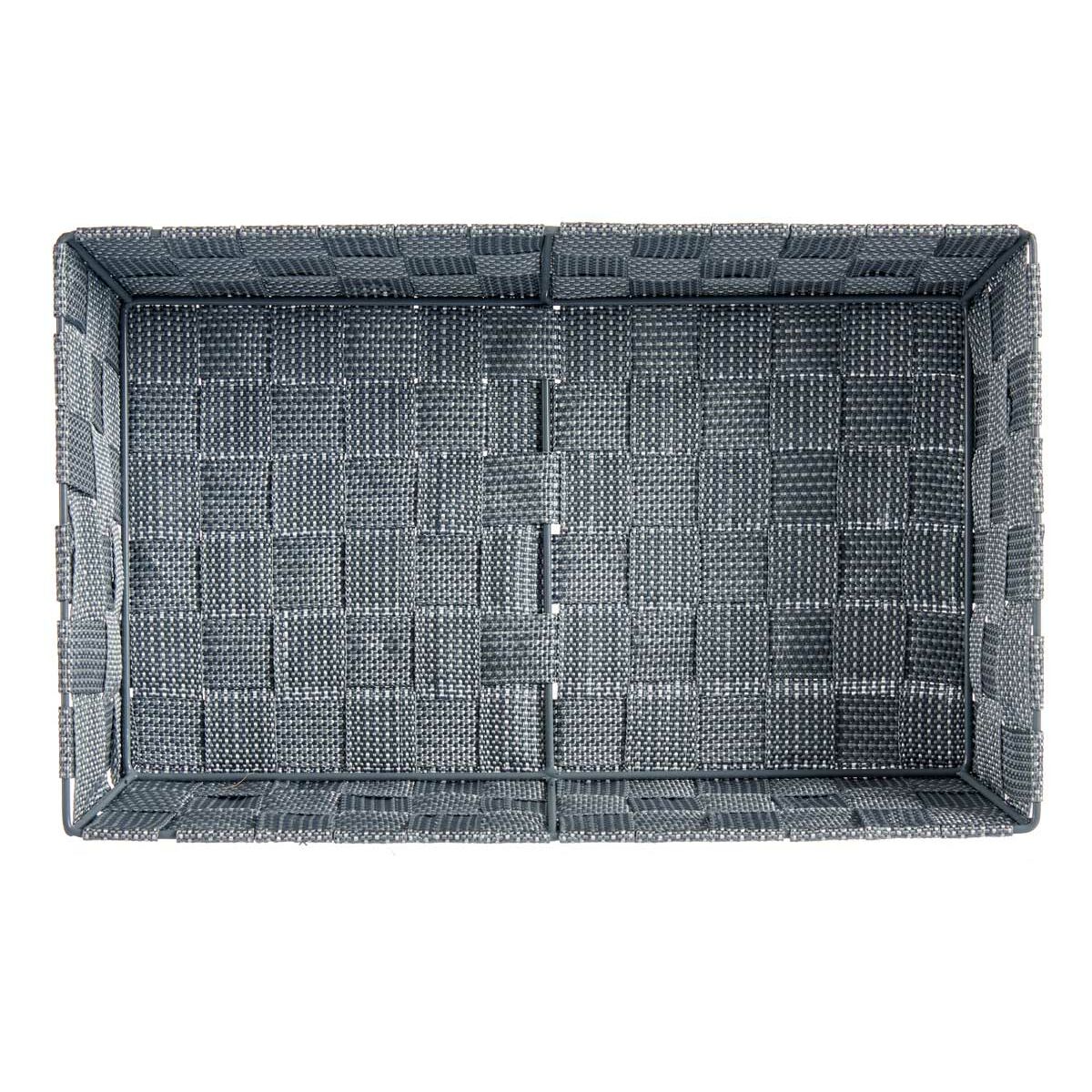 Multifunktionell korg Kipit Grå Polyester Tyg Flätning 3,8 L (18 antal) - 4