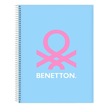 Anteckningsbok Benetton Spring Himmelsblå A4 120 Blad