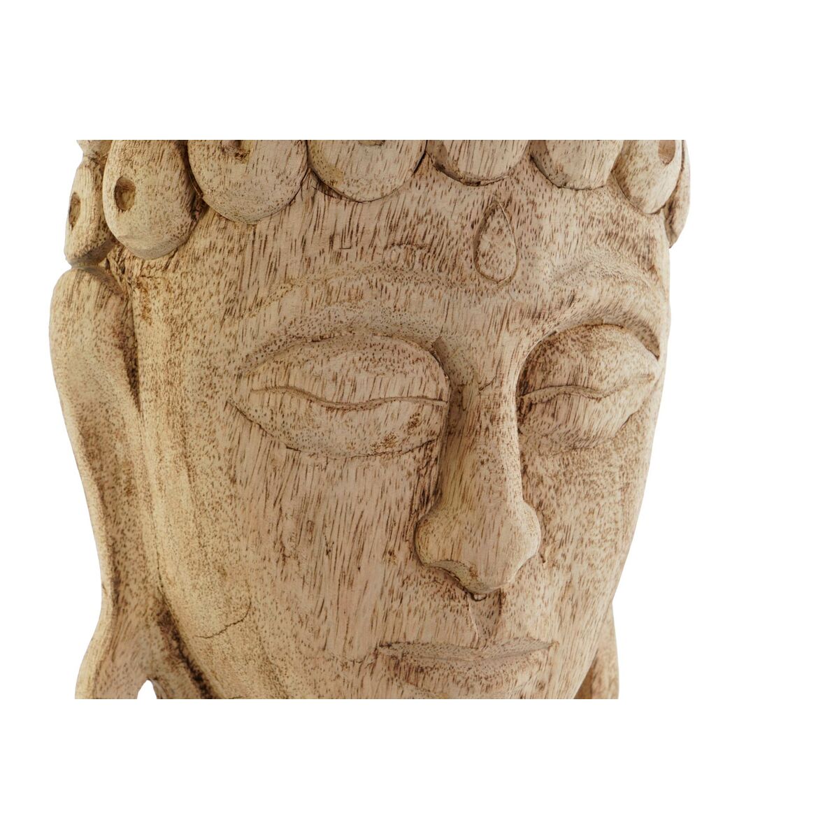 Prydnadsfigur DKD Home Decor Brun Naturell Buddha Orientalisk 20 x 12 x 48 cm - 2