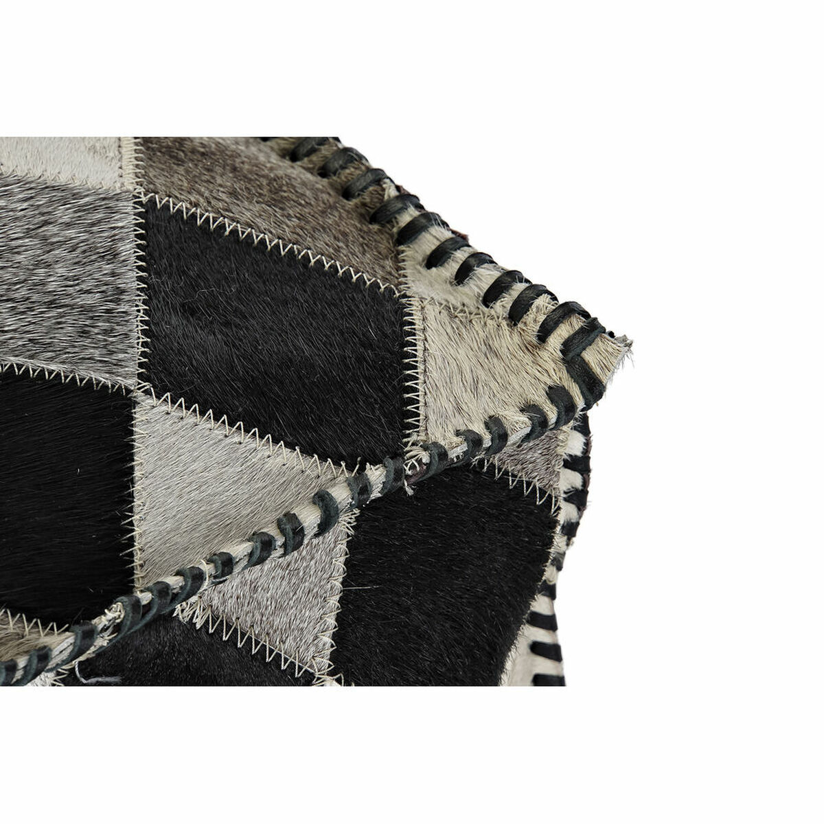 Puff DKD Home Decor Polyester Läder (45 x 45 x 40 cm) - 2
