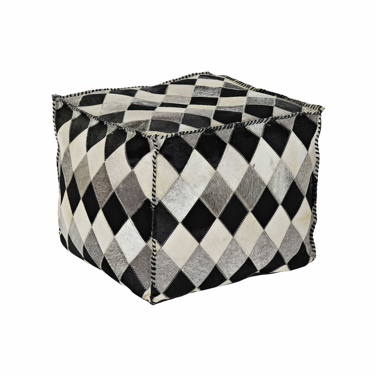 Puff DKD Home Decor Polyester Läder (45 x 45 x 40 cm)