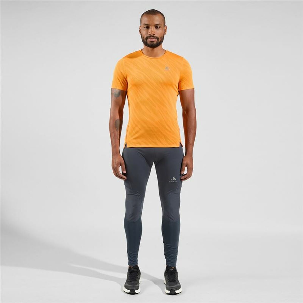 T-shirt med kortärm Unisex Odlo Zeroweight Enginee Orange - 4