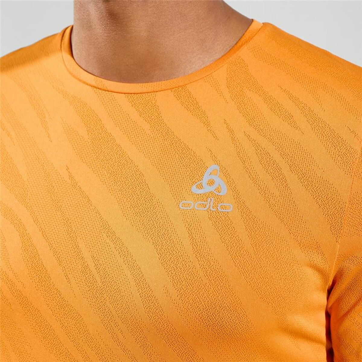 T-shirt med kortärm Unisex Odlo Zeroweight Enginee Orange - 2