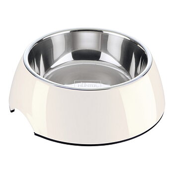 Hundmatare Hunter Melamin Rostfritt stål Vit 160 ml (14,5 x 14,5 x 7 cm)