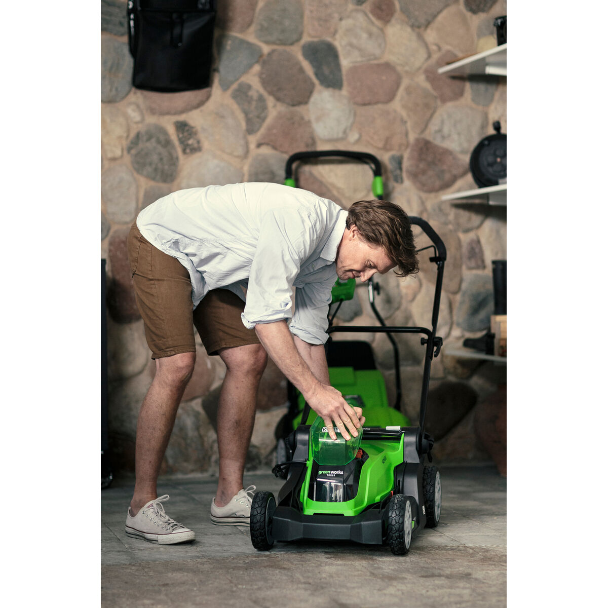 Batteri Slåtter Greenworks GD24LM33 24 V 30 L - 3
