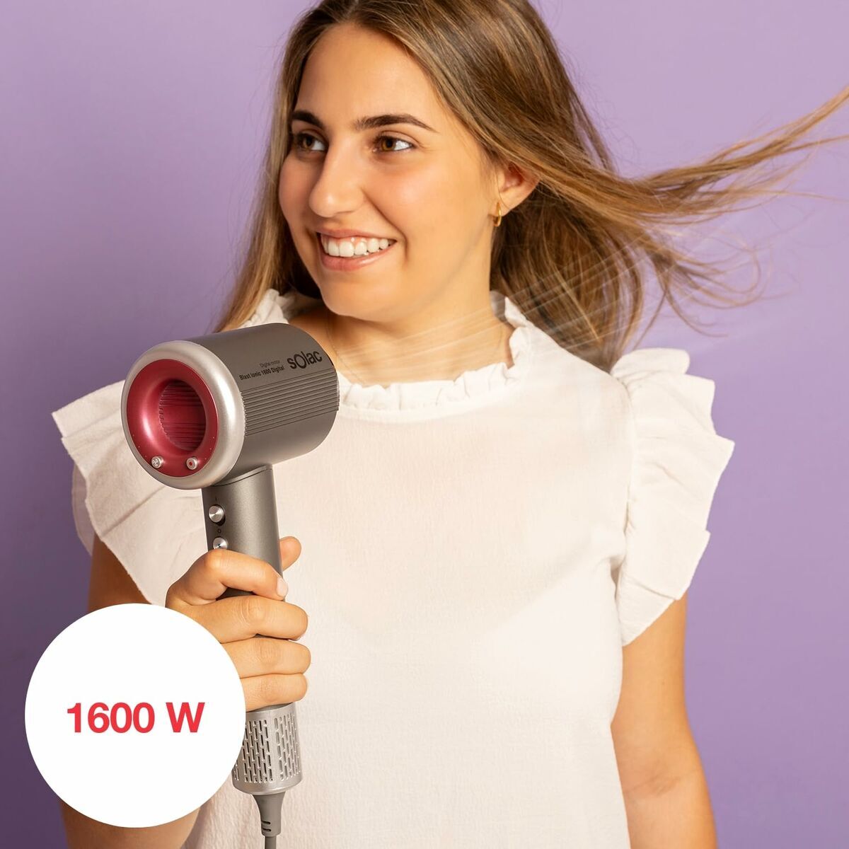 Hårtork Solac SB7950 Grå 1600 W - 2