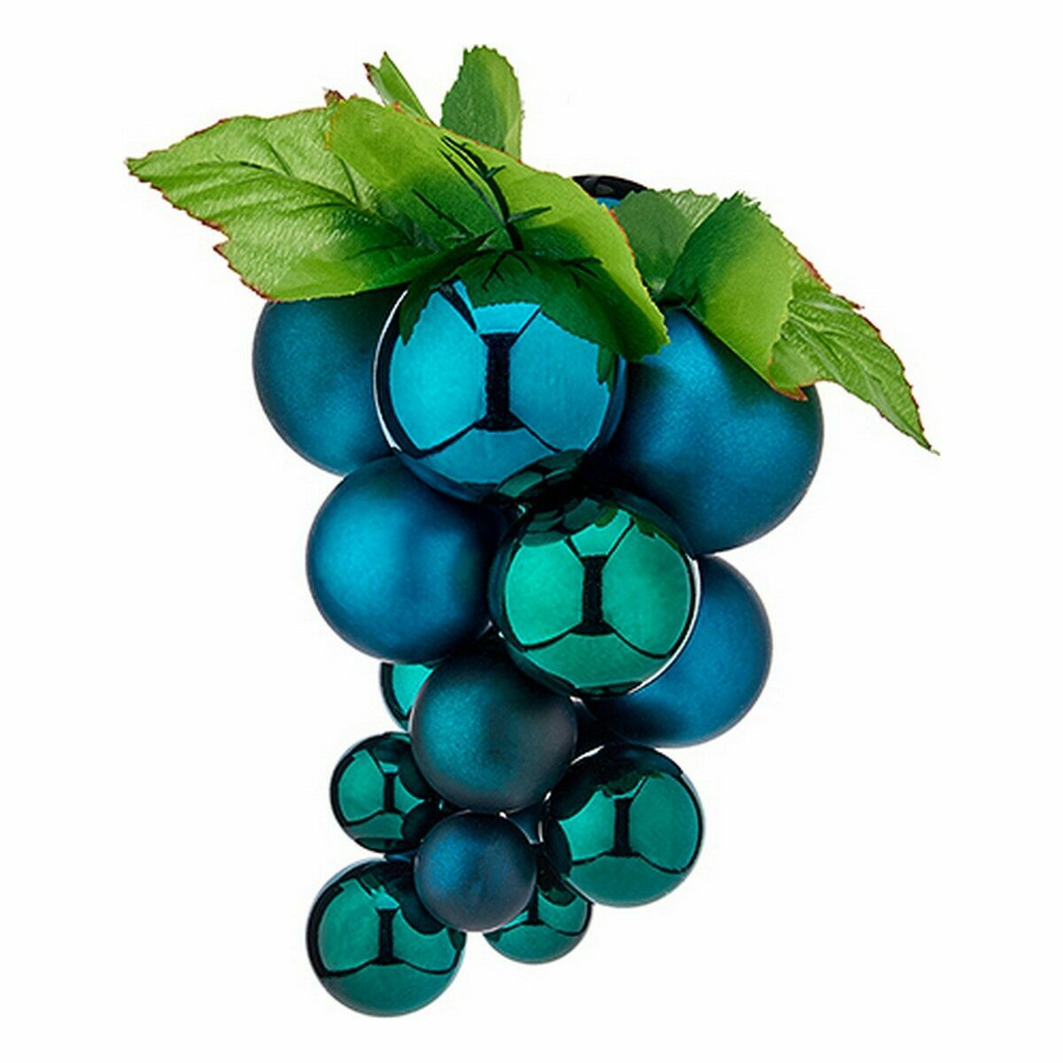 Julgranskula Vindruvor Medium Blå Plast 18 x 18 x 28 cm (12 antal) - 4