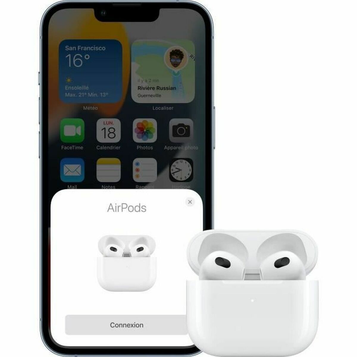 Ear Bluetooth hörlurar Apple AirPods Vit - 3
