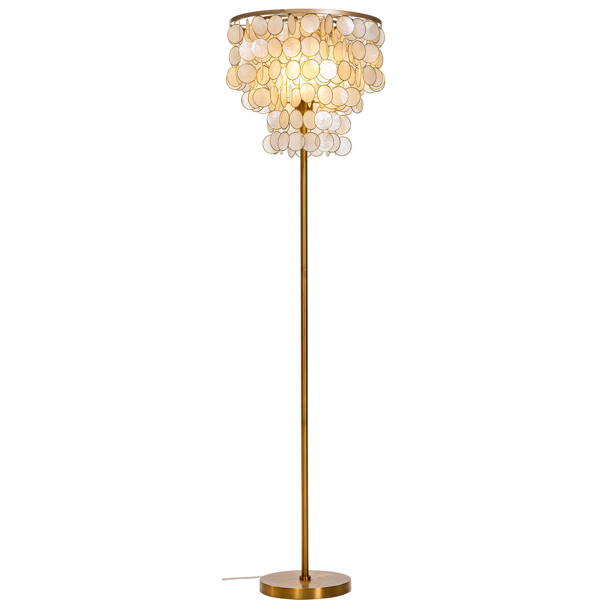 Golvlampa Home ESPRIT Beige Gyllene 220 V 40 x 40 x 153 cm - 3