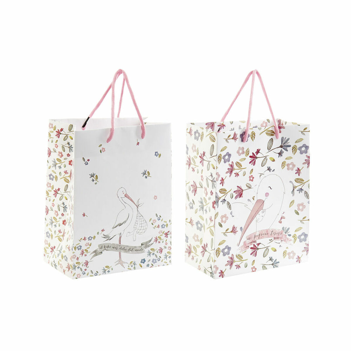 Papperskasse DKD Home Decor Plast 2 Delar
