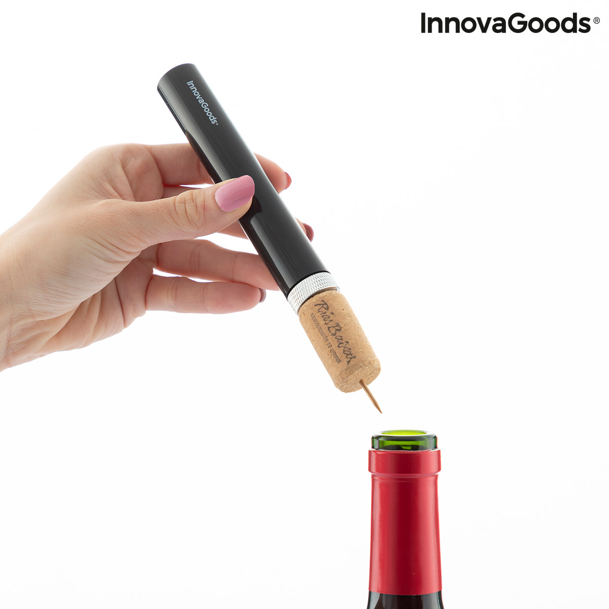 Lufttryckskorkskruv för vin Dewino InnovaGoods - 5