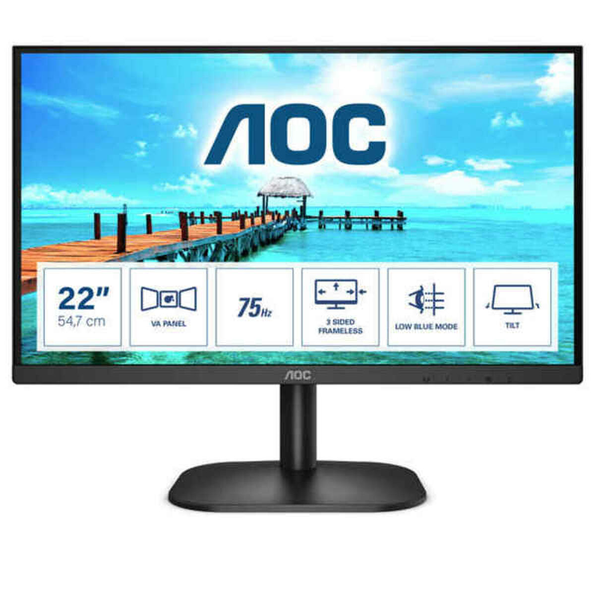 Monitor AOC 22B2H/EU Full HD 21,5" WLED - 3