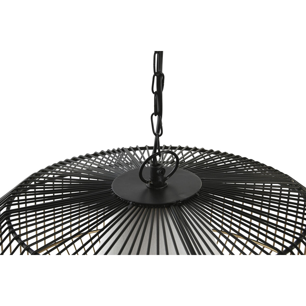Taklampa DKD Home Decor 42 x 42 x 23 cm Svart Gyllene Järn 50 W - 4
