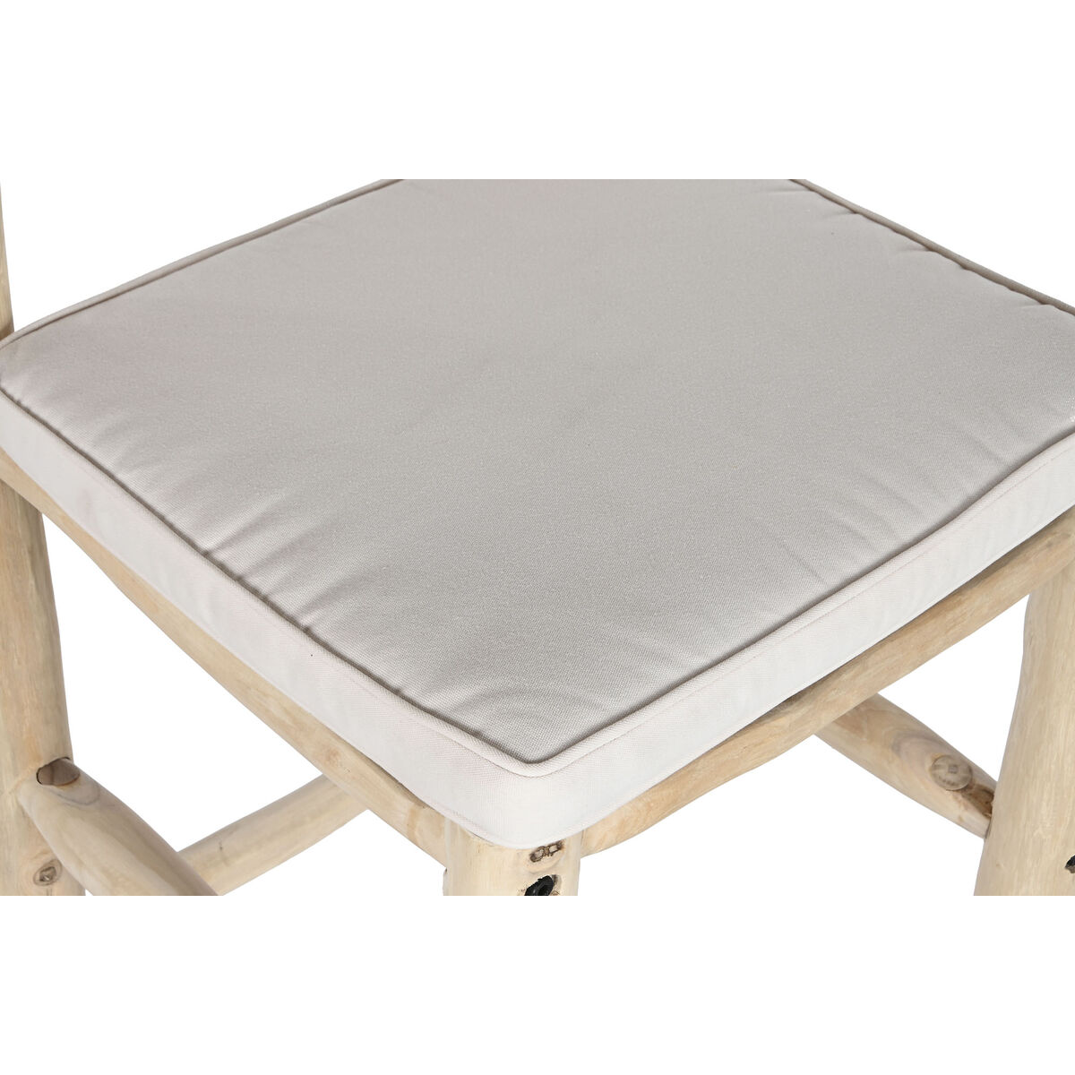 Sittpall DKD Home Decor Naturell Teak 50 x 50 x 102 cm - 6