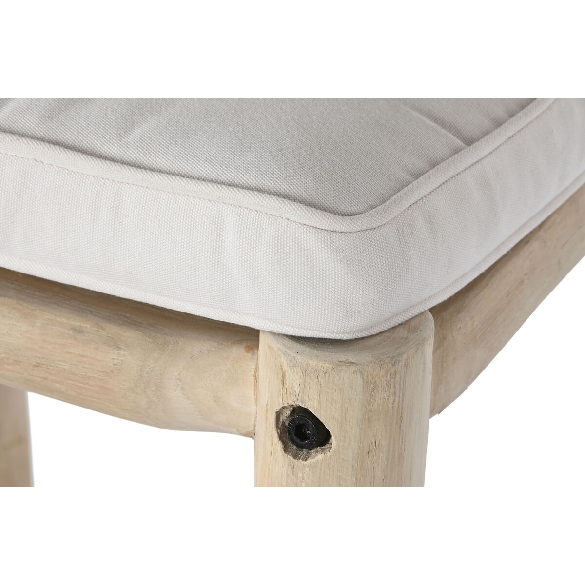 Sittpall DKD Home Decor Naturell Teak 50 x 50 x 102 cm - 5