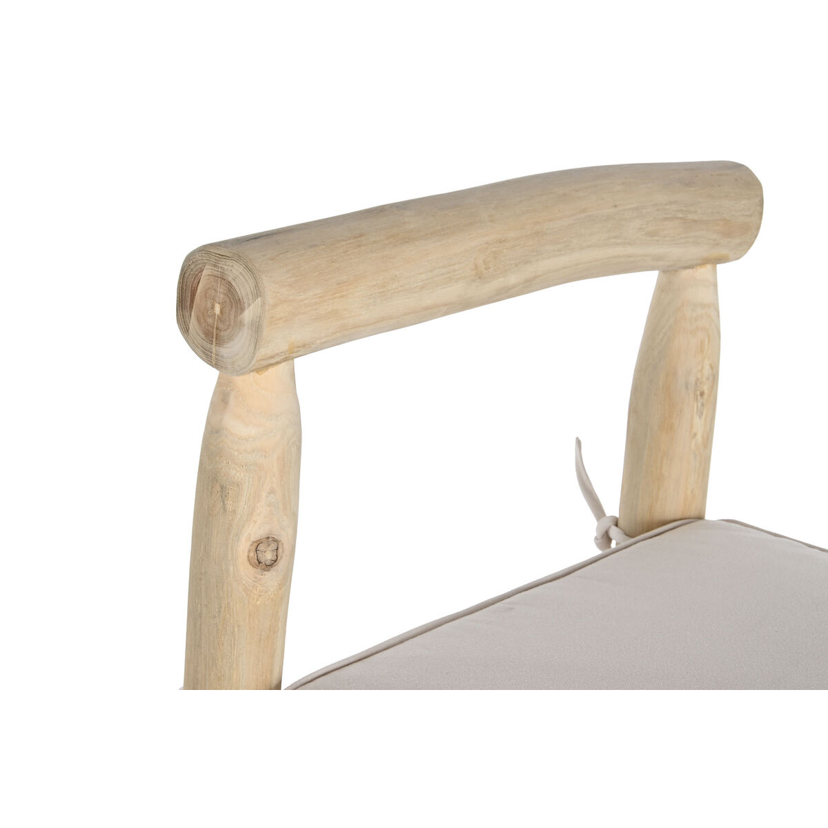Sittpall DKD Home Decor Naturell Teak 50 x 50 x 102 cm - 4