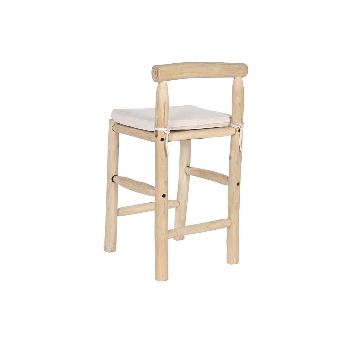 Sittpall DKD Home Decor Naturell Teak 50 x 50 x 102 cm - 7