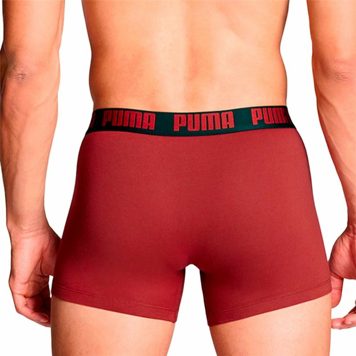 Boxershorts, Herr Puma burgundy  Röd - 2