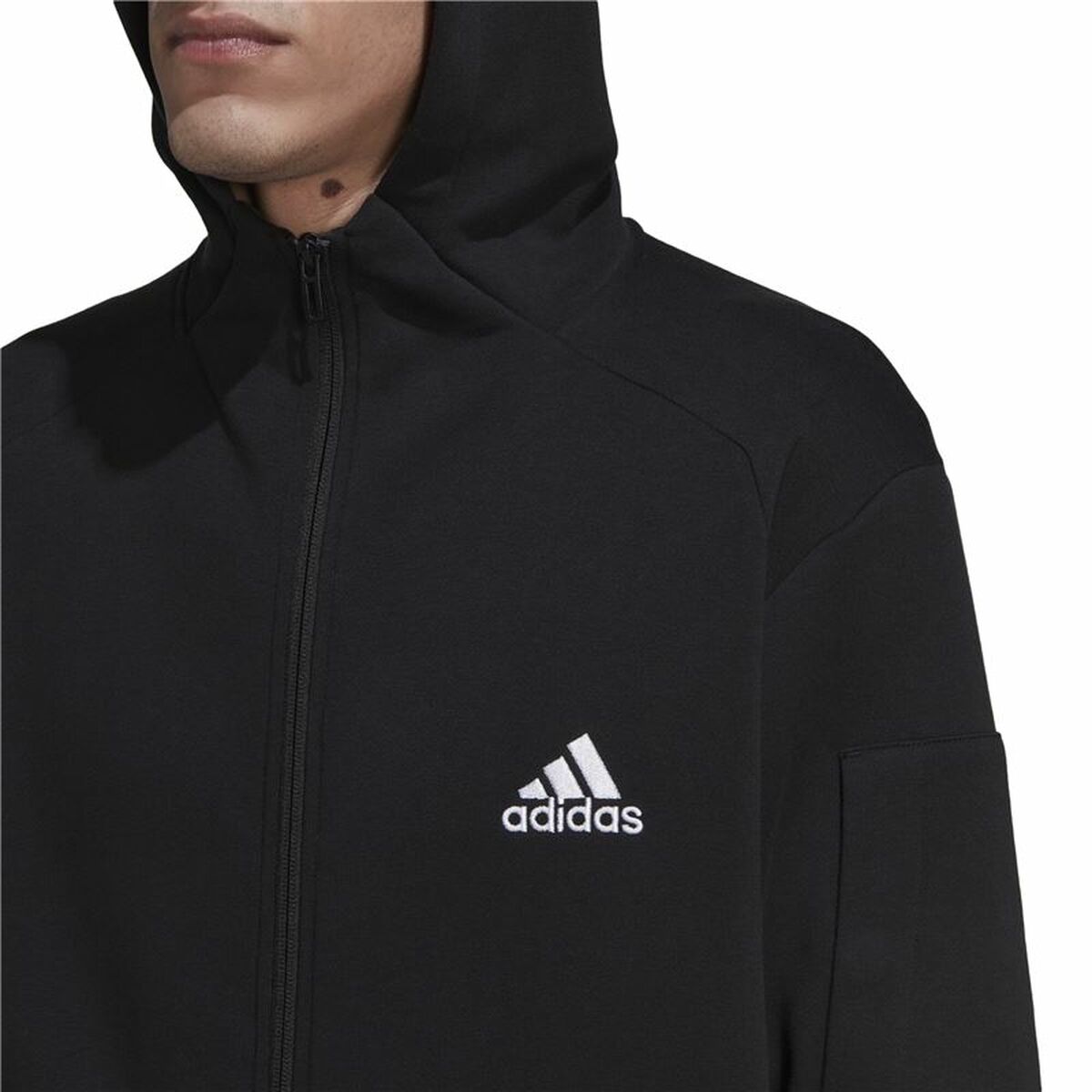 Tröja med huva Herr Adidas Essentials For Gameday Svart - 3
