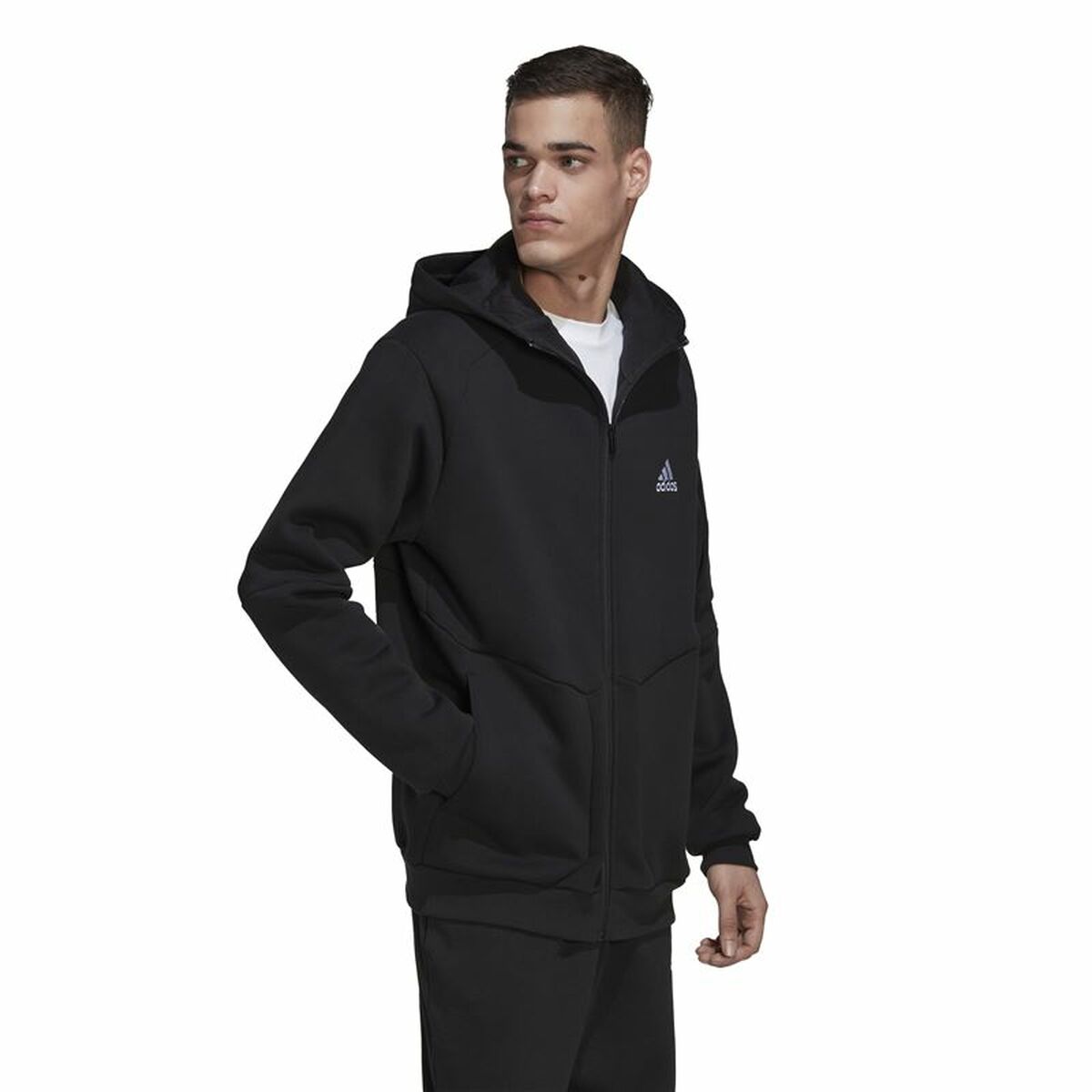 Tröja med huva Herr Adidas Essentials For Gameday Svart - 4
